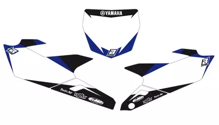 Blackbird Graphic numeropohjat valk YZF250/450 14-15 - Muut tarrat - 381-621110 - 1