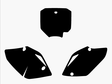 Blackbird numeropohjat musta CRF 150 07-15 - Muut tarrat - 381-313020 - 1