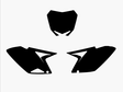 Blackbird numeropohjat musta RMZ250 10-15 - Muut tarrat - 381-331820 - 1