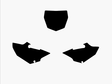 Blackbird numeropohjat musta YZ125/250 15 - Muut tarrat - 381-322420 - 1