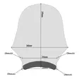 Givi Universal screen, smoked 29,5 x 34 cm - Pleksit - 323-A200 - 1