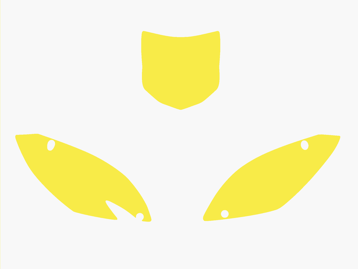 Blackbird numeropohjat kelt. KX-F 450 09-11 - Muut tarrat - 381-341540 - 1