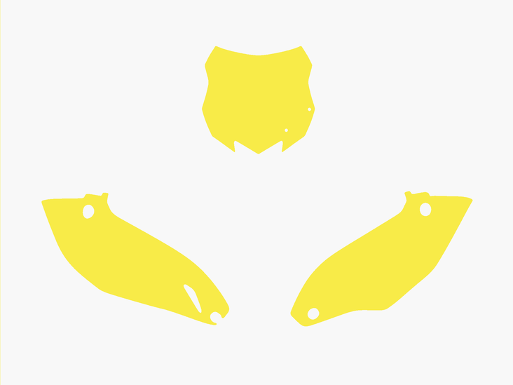 Blackbird numeropohjat kelt. KX-F 450 13-14 - Muut tarrat - 381-341740 - 1