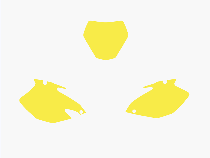 Blackbird numeropohjat kelt. YZF 250-450 06-09 - Muut tarrat - 381-321740 - 1