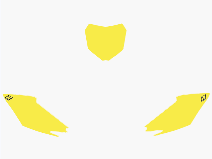 Blackbird numeropohjat keltainen CRF250 14-/CRF450 13-16 - Muut tarrat - 381-313840 - 1