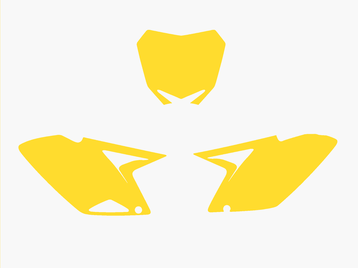 Blackbird numeropohjat keltainen RMZ250 10-15 - Muut tarrat - 381-331840 - 1