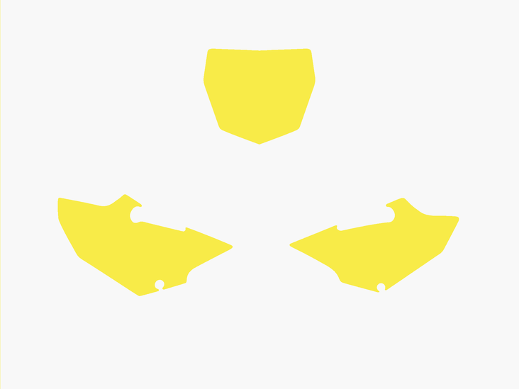 Blackbird numeropohjat keltainen YZ125/250 15 - Muut tarrat - 381-322440 - 1