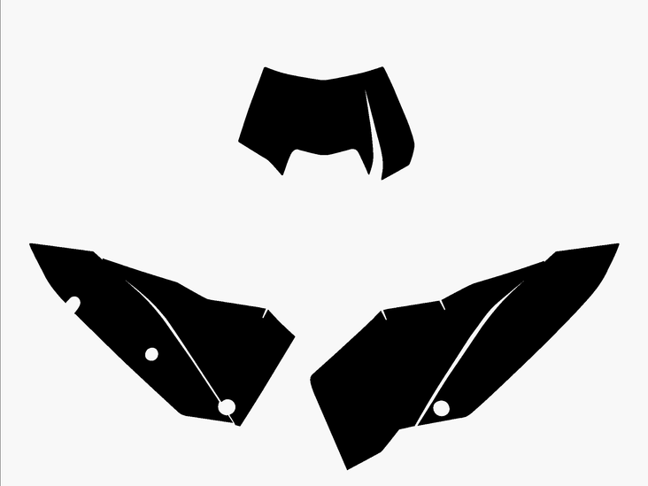 Blackbird numeropohjat must KTM EXC 08-10 - Muut tarrat - 381-351520 - 1