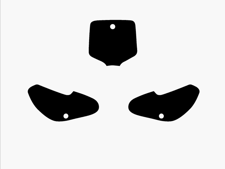 Blackbird numeropohjat musta KX 65 00-10 - Muut tarrat - 381-340820 - 1