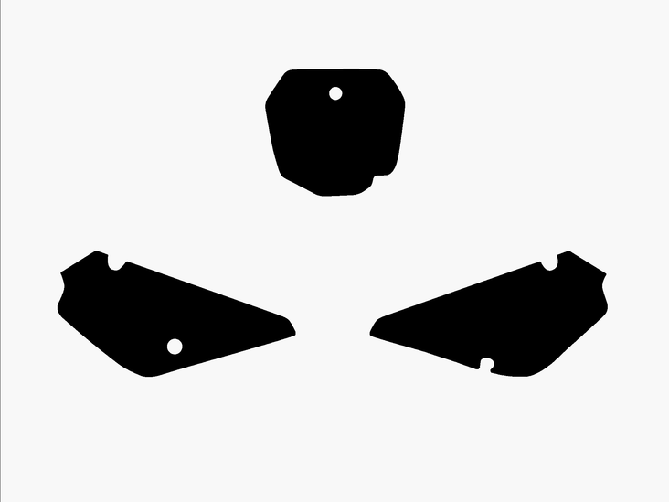 Blackbird numeropohjat musta RM85 02-15 - Muut tarrat - 381-331120 - 1