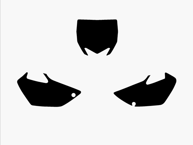 Blackbird numeropohjat musta YZ85 15 - Muut tarrat - 381-322520 - 1