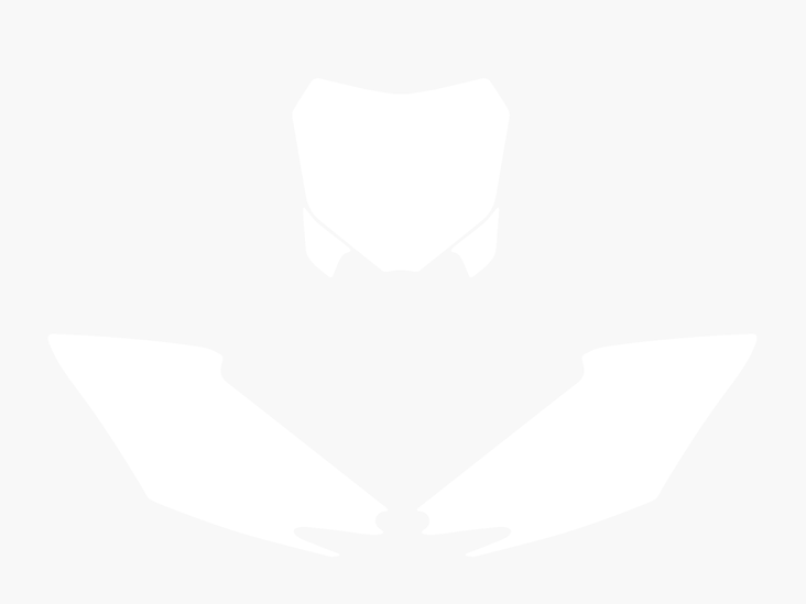 Blackbird numeropohjat valkoinen CRF250 14-15/CRF450 13-15 - Muut tarrat - 381-313810 - 1