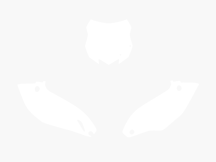 Blackbird numeropohjat valkoinen KXF250/450 13-15 - Muut tarrat - 381-341710 - 1