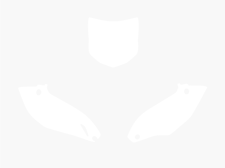 Blackbird numeropohjat valkoinen KXF450 12 - Muut tarrat - 381-341610 - 1