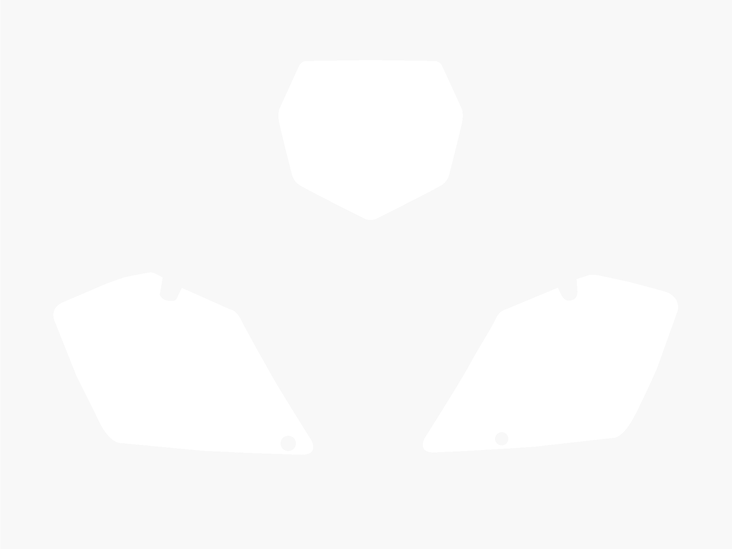 Blackbird numeropohjat valkoinen RM125/250 01-15 - Muut tarrat - 381-330810 - 1