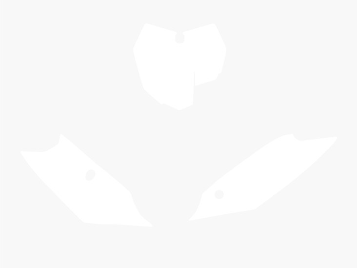 Blackbird numeropohjat valkoinen SX/SX-F 13-15 - Muut tarrat - 381-351910 - 1