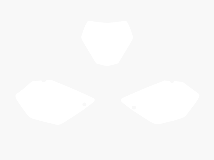 Blackbird numeropohjat valkoinen YZ125/250 06-14 - Muut tarrat - 381-321610 - 1