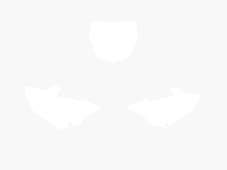 Blackbird numeropohjat valkoinen YZ125/250 15 - Muut tarrat - 381-322410 - 1