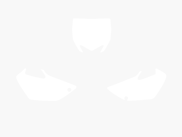 Blackbird numeropohjat valkoinen YZ85 15 - Muut tarrat - 381-322510 - 1