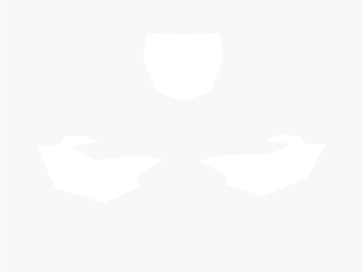 Blackbird numeropohjat valkoinen YZF250/450 14-16 - Muut tarrat - 381-322310 - 1