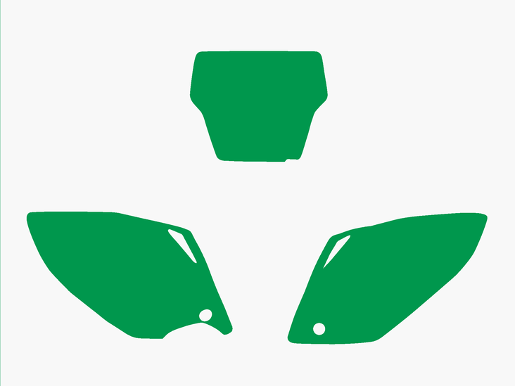 Blackbird numeropohjat vihreä CRF 450 05-07 - Muut tarrat - 381-312430 - 1