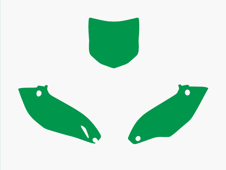 Blackbird numeropohjat vihreä KX-F 450 12 - Muut tarrat - 381-341630 - 1