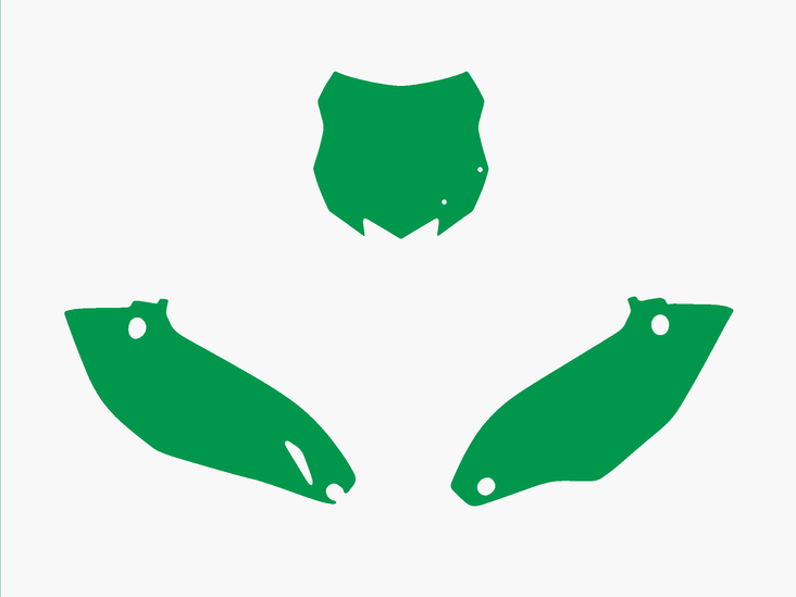 Blackbird numeropohjat vihreä KX-F 450 13-14 - Muut tarrat - 381-341730 - 1