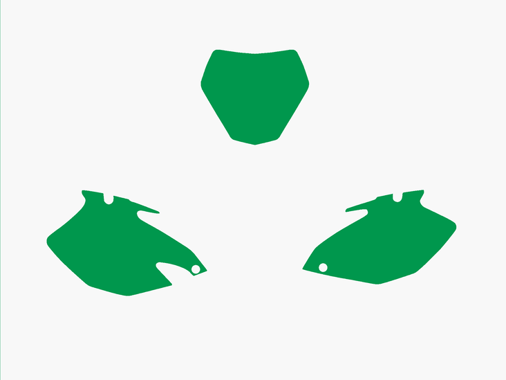 Blackbird numeropohjat vihreä YZF 250-450 06-09 - Muut tarrat - 381-321730 - 1