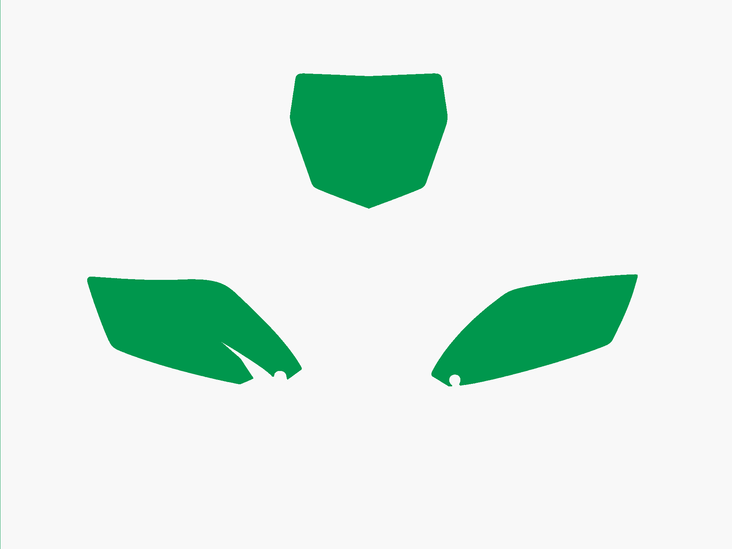 Blackbird numeropohjat vihreä YZF 250 10 - Muut tarrat - 381-321930 - 1