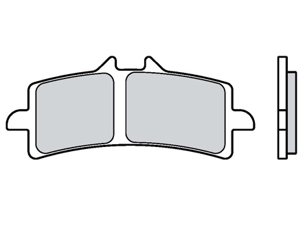 Brembo Jarrupalat Eteen Sintered OEM - Jarrupalat - 231-BB3050 - 3