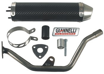 Gianelli Enduro 2T Äänenvaimentaja, Hiilikutu (E-hyv.) - Pakoputket 2-T - 308-0275-0 - 2