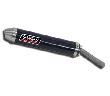 Giannelli Enduro 2T Äänenvaimentaja, Hiilikutu (E-hyv.), Aprilia 06- / Derbi 09- - Pakoputket 2-T - 308-0280-0 - 1