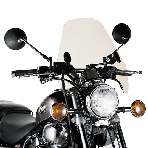 Givi Universal screen with 2 point handlebar, smoked 42,5 x 42 cm (HxW) - Pleksit - 323-A660 - 1