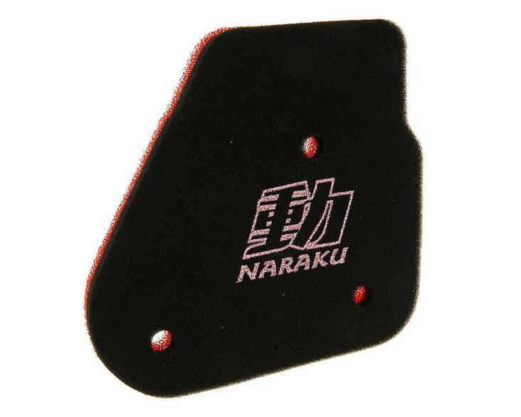 Naraku Ilmansuodatin, Double Layer, Minarelli Vaaka, Aprilia / MBK / Yamaha - Ilmansuodattimet - 302-0950 - 1