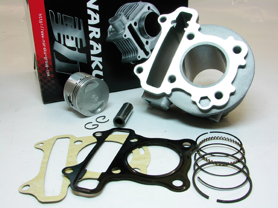 Naraku Sylinterisarja, 50cc, Kiina-skootterit 4-T 50cc / Kymco 4-T / SYM - Sylinterit ja kannet - 301-1100 - 1