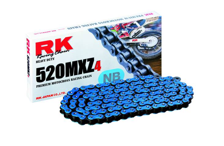 RK BB520MXZ4 Offroad ketju Sininen +CL (Jousil.) - Ketjut - 282-520153-120 - 1