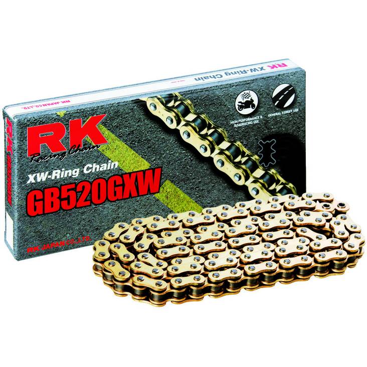 RK GB520GXW XW-rengasketju Kulta +CLF(Niittil.) - Ketjut - 282-520301-120 - 1