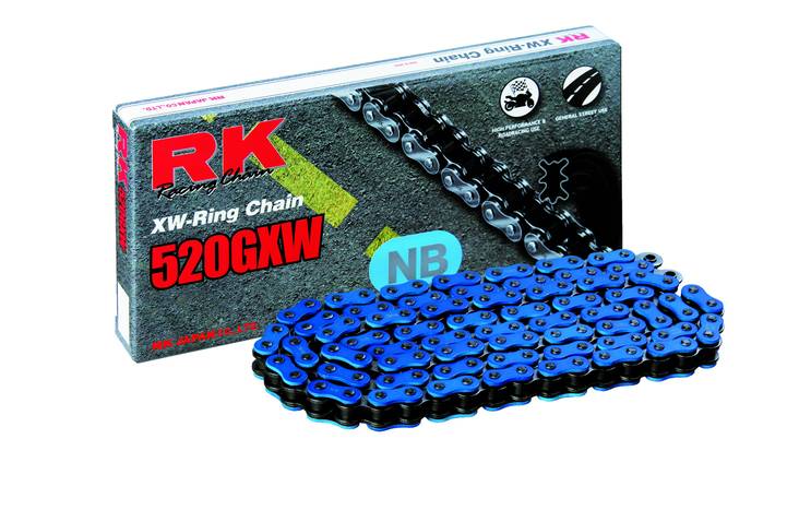 RK NB520GXW XW-rengasketju Sininen +CLF(Niittil.) - Ketjut - 282-520303-120 - 1