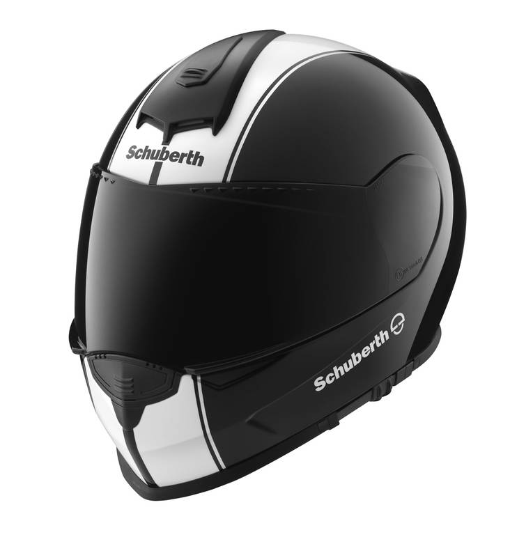 Schuberth kypärä, S2 Lines Black/white - Avattavat - 51-1230-00 - 1