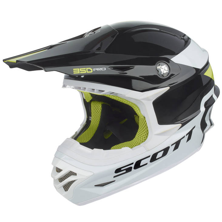 Scott 350 Pro Race ECE kypärä musta/vihreä XS - Crossikypärät - 620-6005-0 - 1