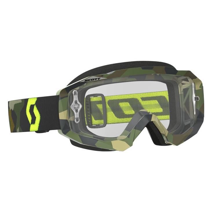 Scott Goggle Hustle MX grey/fluo yellow clear works - Hanskat - 620-0403-10 - 1