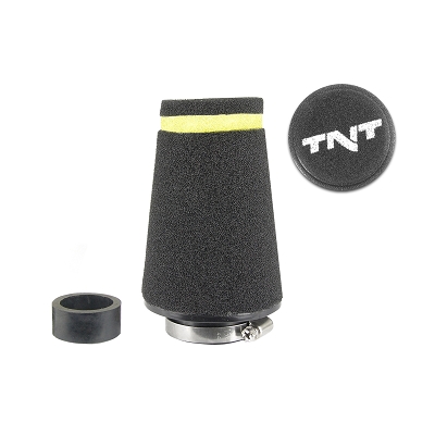 TNT Ilmasuodatin, Speed, Musta, Kiinitys Ø 28/35mm, (Ø 70mm p. 100mm) - Ilmansuodattimet - 302-0834-0 - 1