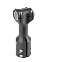 TNT Ohjainkannatin, Ø22/28,6 Mattamusta, MBK Booster / Yamaha BWS / Keeway - Ohjaustangot ja tarvikkeet - 306-4915-0 - 1