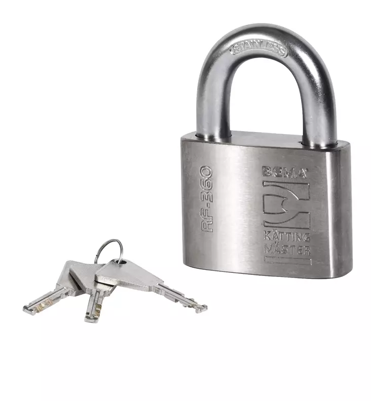 Bema RF-360 Titan Riippulukko 12mm/30mm/27mm - Lukot ja hälyttimet - 492-36940 - 2