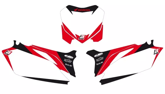 Blackbird Graphic numeropohjat valk CRF250 10-13/CRF450 09-12 - Muut tarrat - 381-611110 - 1