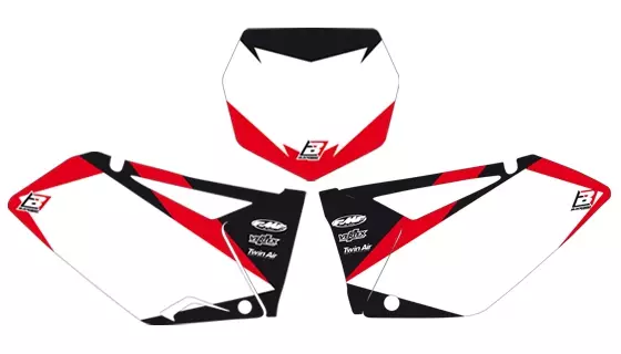 Blackbird Graphic numeropohjat valk RM125/250 01-15 - Muut tarrat - 381-630510 - 1
