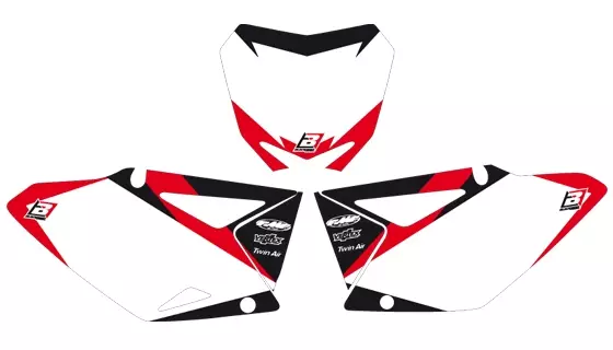Blackbird Graphic numeropohjat valk RMZ450 08-15 - Muut tarrat - 381-630710 - 1