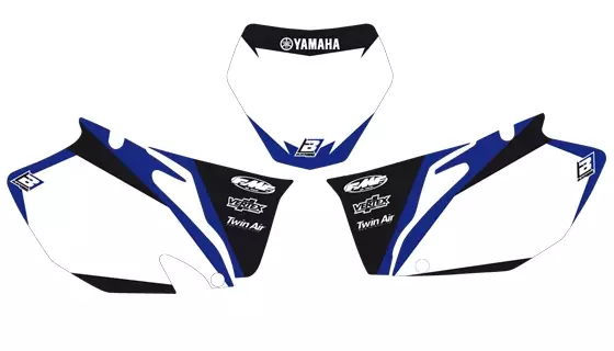 Blackbird Graphic numeropohjat valk YZF250/450 06-09 - Muut tarrat - 381-620810 - 1