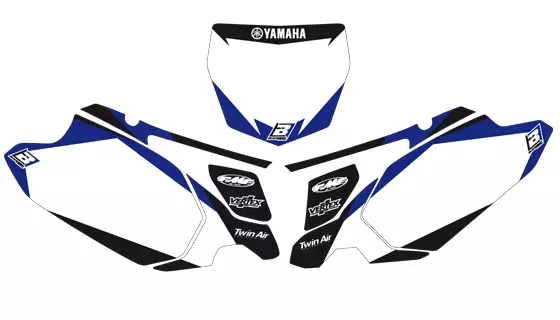 Blackbird Graphic numeropohjat valk YZF450 10-13 - Muut tarrat - 381-621010 - 1