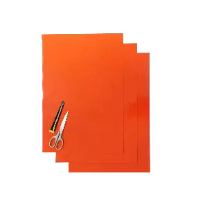 Blackbird Numerokilven tarra-arkki oranssi 47x33cm (3kpl) - Tarra-arkit - 381-505190 - 1